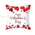 Valentine's Day pillow cover red letter love peach skin velvet printed cushion cover car sofa