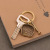 Creative Vintage Alloy Brass Dustpan Hoe Gourd Car Key Ring Handmade Dustpan Plough Cake Pendant Gift