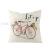 Valentine's Day pillow cover red letter love peach skin velvet printed cushion cover car sofa