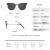 European and American Reflective Lenses Men's Fashion Semi-Rimless Sunglasses 2021 New Aviator Sunglasses Outdoor Cycling and Driving Eyes