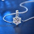 925 Sterling Silver Ornament Snowflake Pendant Necklace Accessories Niche Women Stylish Clavicle Necklace Jewelry Chain