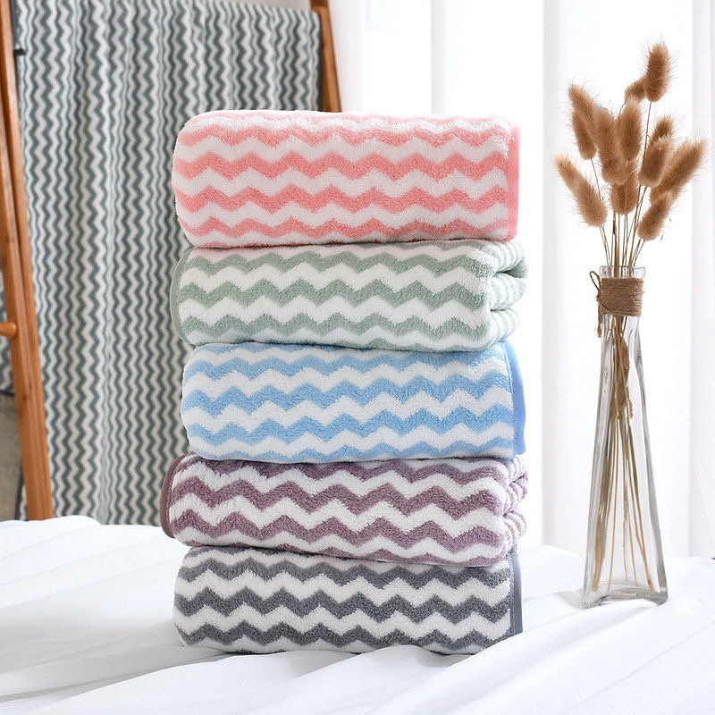 毛巾珊瑚绒干发巾日用超吸水加厚成人情侣学生洗脸巾批发擦手巾