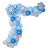 Christmas Balloon Garland Set Christmas Snowflake Balloon Party Decoration Frozen Theme Balloon Package