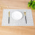 Jacquard Textilene Placemat PVC Hotel European Style Heat Insulation Coaster Western-Style Placemat Washable Easy-to-Dry Non-Slip Dining Table Cushion