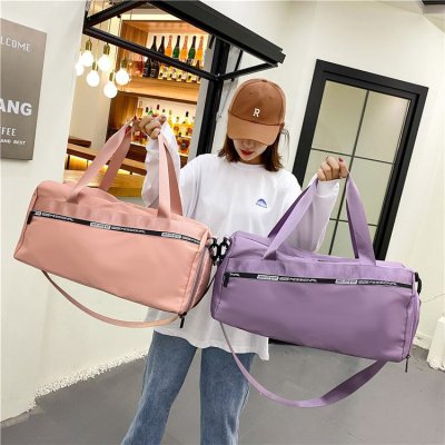 Portable Sports Gym Bag Dry Wet Separation with Shoe Position Oxford Cloth Water Repellent One Shoulder Crossbody Travel Bag Luggage Bag