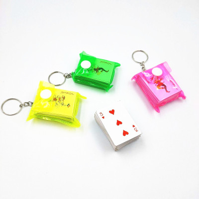 Small Poker Keychain Cartoon Poker Keychain Pendant New Arrival Keychain Playing Cards Factory