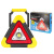 Car Warning Board Car Tripod with LED Lighting Lamp USB Charging Interface Three-in-One Triangle Warning Sign