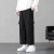 2021 Autumn New Men's Casual Pants Multi-Pocket Workwear Straight Trend Solid Color Ordinary Cropped Casual Pants