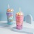 Youwu Good Popcorn Ice Cup Cute Ice Cream Ice Cup Summer Gift Cup with Straw Macaron Tumbler