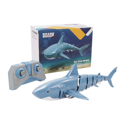 Cross-Border Hot 2.4G Remote Control Simulation Electric Shark Ship Model Swing Fish Swimming Children Boy New Toys