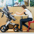 High Landscape Baby Stroller Can Sit and Lie Lightweight Folding Baby Umbrella Car Four-Wheel Shock Absorber Stroller Bull Wheel Stroller