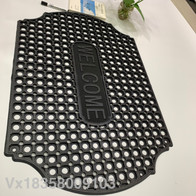 Rubber Pad Cutout Mat Kitchen Pad Bathroom Mat Waterproof Non-Slip Mat Wear-Resistant Thickening Floor Mat Living Room Cushion Door Mat