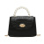 2021 New Fashion Pearl Women's Bag Shoulder Bag Small Fresh Stone Pattern Small Square Bag Solid Color Lock Pouch