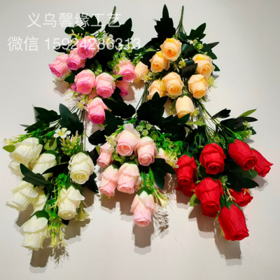Artificial Flowers Silk Flower and Emulational Flower Fake Flower and Plastic Flower Rose Carnation Dining Table Bedroom Living Room Wine Cabinet Decorations