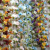 Simulation Violet Hydrangea Strings Wisteria Flower Fake Flower Vine Wedding Indoor Ceiling Rattan Decoration Hanging Flower Strings