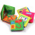 Cross-Border 6 Three-Dimensional Babies' Cloth Book Early Education Toys English Palm Book Animal Digital Cognition Baby Cloth Book