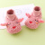 Autumn and Winter Children's Fleece-Lined Non-Slip Floor Shoes Thickened Baby Cartoon Baby Shoes and Socks Toddler Shoes Indoor Height Foot Sock