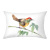 Flower and bird series waist pillow Chinese style peach skin velvet printed cushion cover living room sofa cushion cover