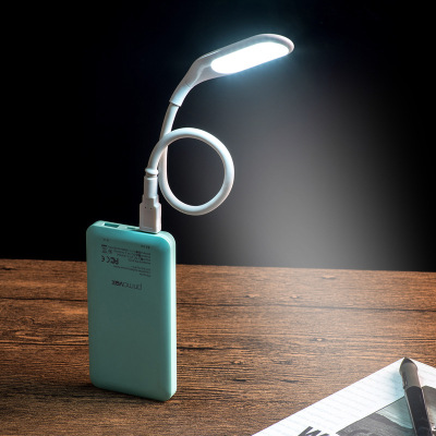USB Interface Notebook Power Bank Direct Plug Desk Lamp Three-Speed Touch Dimming LED Small Night Lamp