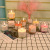 Furnishings Ornaments Bathroom Cold Red and White Aroma Joss Sticks Same Style Bathroom Aromatherapy Candle Small Candle