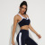 Amazon Hot-Selling New Arrival Stitching Sports Bra Black and White Yiwu Casual European and American Style Yoga Pants Suit