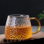 Hammered Pattern Cup High Borosilicate Glasses Heat-Resistant and Hot-Proof Glass Cup Tea Cup 300ml450ml Color Handle Strap Handle Cup