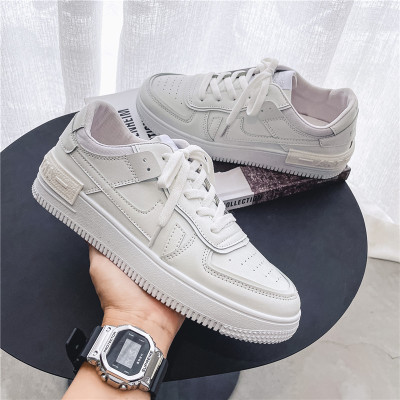 Air Force No. 1 Men's Sports Board Shoes All-Match White Shoes Men's Korean Fashion Shoes Summer New Men's Breathable Shoes 702
