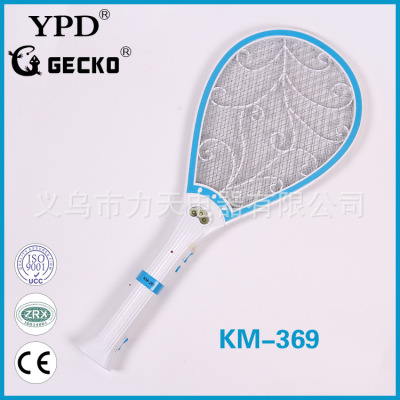 Factory Direct Sales KM-369 New with LED Flashlight Detachable Charging Electric Mosquito Swatter