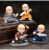 Car Decoration Shaolin Kung Fu Boxing Sibu Monks Resin Decorations