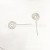 Office Name Card Storage Clip Stainless Steel Twig Cutting Business Card Holder Creative Strange Shape Note Clip Lollipop Business Card Holder