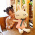 Plush Toy Little White Rabbit Doll Cute Squinting Love Rabbit Doll Girl's Birthday Gift Shy Rabbit Pillow