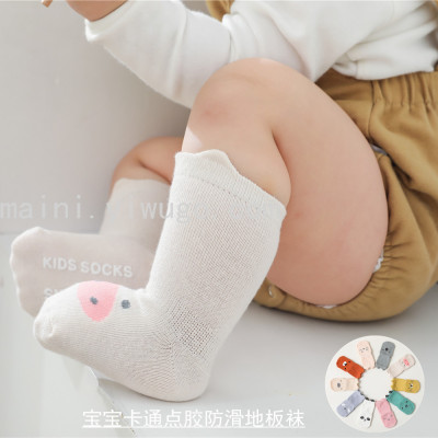 21 Autumn and Winter New Children's Floor Socks Baby Socks Cartoon Dispensing Tube Socks Baby Non-Slip Toddler Socks