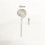 Office Name Card Storage Clip Stainless Steel Twig Cutting Business Card Holder Creative Strange Shape Note Clip Lollipop Business Card Holder