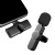 Collar Clip Noise Reduction Wireless Microphone Mobile Live Streaming with Cargo Radio Small Microphone Video Shooting