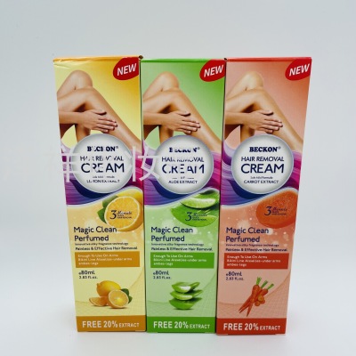 Beckon Depilatory Cream Hair Removal Cream Lemon Aloe Carrot Foreign Trade Hot Sale