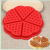 5-Piece Flower-Shaped Heart-Shaped Silicone Waffle Mold