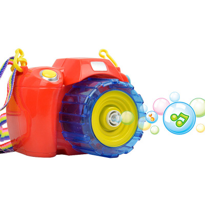 Best-Seller on Douyin Electric Camera Bubble Machine Automatic Light Music Bubble Camera Bubble Blowing Water Gun