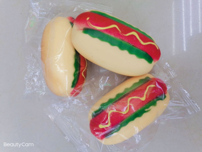 Lala Hamburger Hot Dog New Creative Candy Toy Pat Decompression Hamburger Hot Dog Toy Vent Decompression