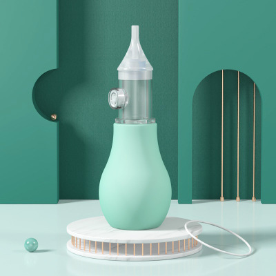 New Babies' Nasal Suction Device Baby Anti-Backflow Silicone Nasal Aspirator Baby Manual Pump Snot Cleaner
