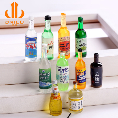 Simulation Wine Bottle DIY Material Phone Case Necklace Earrings Accessories Photo Props Stereo DIY Small Liquor Bottle Toy