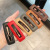 Korean Fashion Leather Barrettes Internet Celebrity Simple Bangs Clip Fashion BB Clip Back Head Hairpin PU Leather Clip