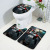 Comfortable Toilet Seat Cushion Three-Piece Set New Homehold European and American Style Ugly Female 3D Digital Printing Toilet Mat Cross-Border Wholesale