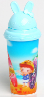 Children's Cups School Special Summer Baby Water Glass Fall Protection Strap Straw Portable Water Cup