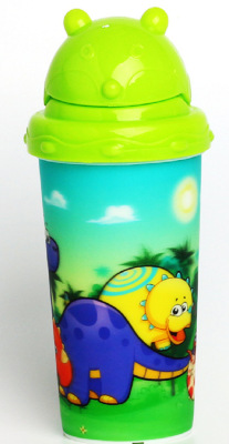 21 New Children's Straw Cup Drinking Cup Leak-Proof Summer Kindergarten Baby School Dedicated Bottle