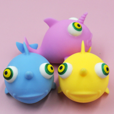 Flour Fish Squeezing Toy Decompression Fish Vent Ball Creative Pressure Relief Spoof TPR Animal