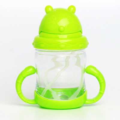 Infant Children's Straw Cup Training Kettle No-Spill Cup Double Handle Drinking Cup Pp200ml