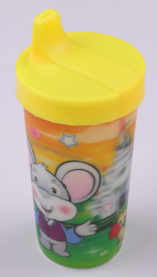 300ml Flat Head No-Spill Cup Infant Leak-Proof Shatter Proof Water Cup