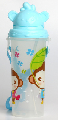 Child Drinking Cup Cup with Straw No-Spill Cup Leak-Proof Shatter Proof Water Cup