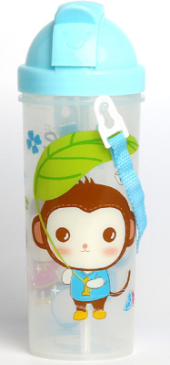 2021 New Children's Straw Cup No-Spill Cup Leakproof and Choke Proof Kettle