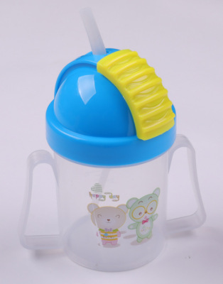 2021 Children's Slide Cover No-Spill Cup Leak-Proof Shatter Proof Kettle